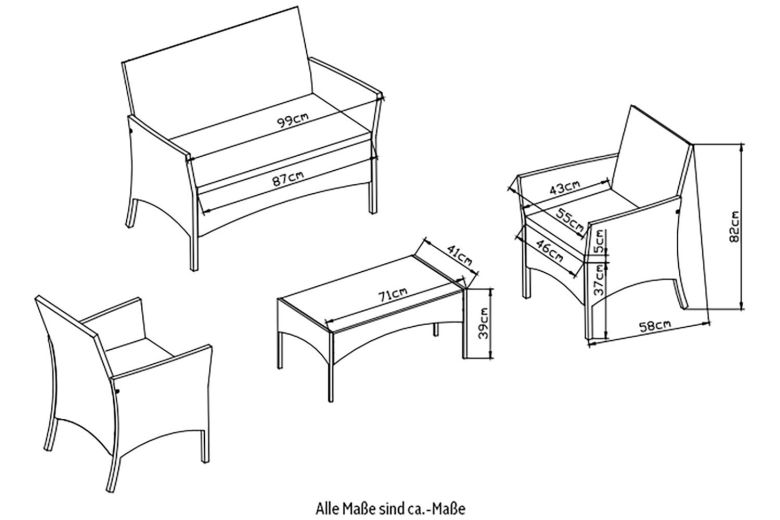 Outdoor Lounge Set - Palma