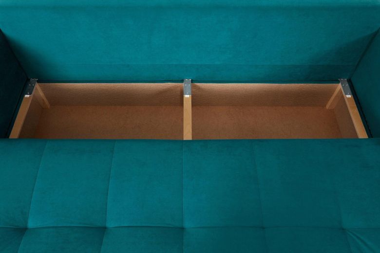 Sofa+bed - Petrol (Pull-out with storage box)