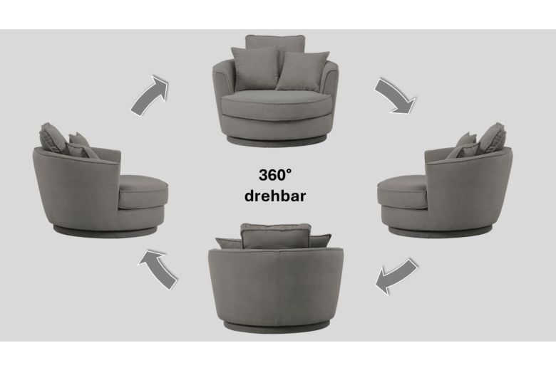 Καρέκλα - Maisie Love Chair XXL with footstool