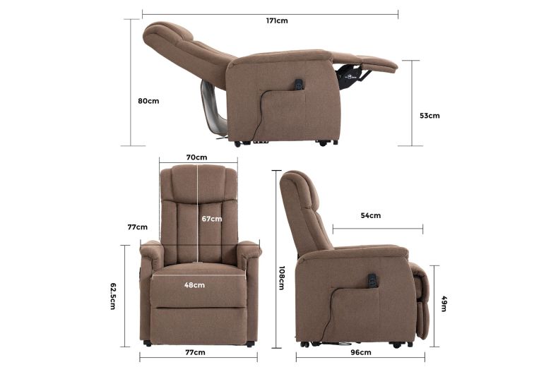TV Креслo - Delphi TV armchair with electric lift assistance