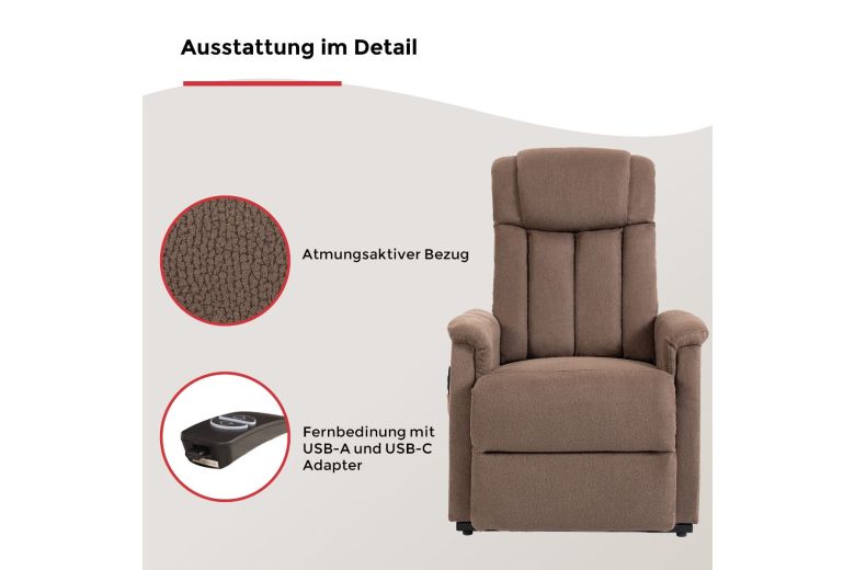TV Креслo - Delphi TV armchair with electric lift assistance