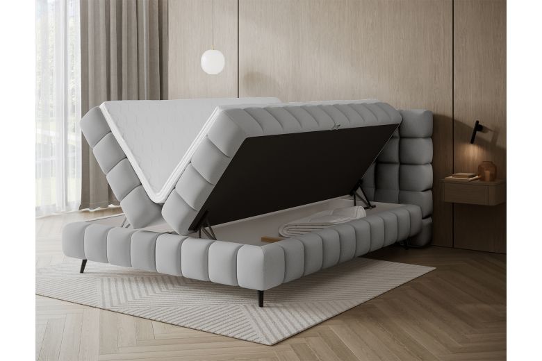 Boxspring bed - Sabeno (Pull-out bed with storage box)