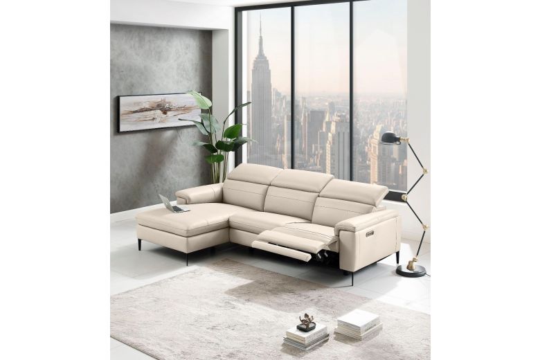 Leather corner sofa - Sacramento