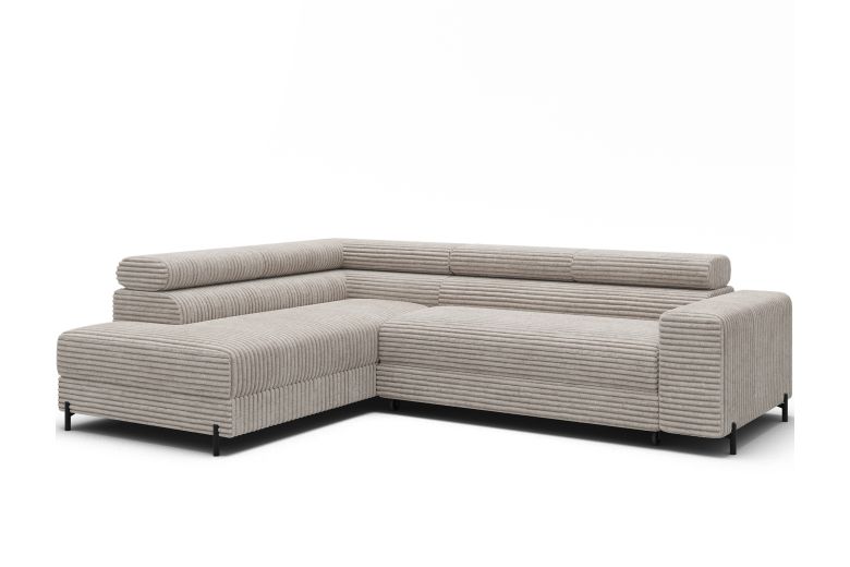 Corner sofa - Colesio (Pull-out bed with storage box)