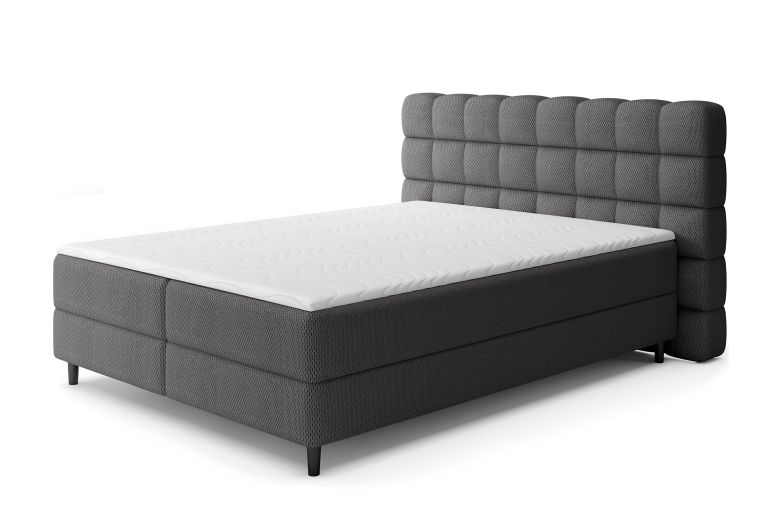 Boxspring bed 180x200 - Camma (Pull-out bed with storage box)