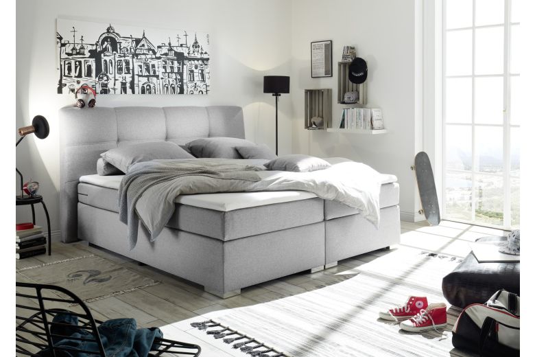 Boxspring bed 180x200 - Pensacola-P (Pull-out with storage box)