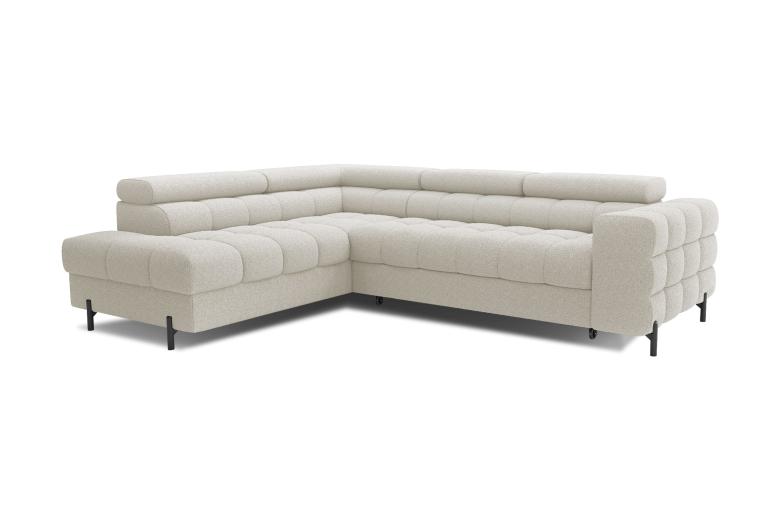 Corner sofa - Ferucce (Pull-out bed with storage box)