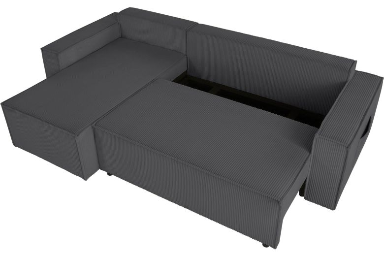 Corner sofa - Cassi (Pull-out bed with storage box)