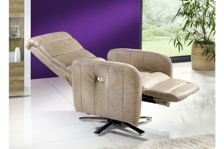 Relax кресло - Relaxing armchair with metal frame in chrome look
