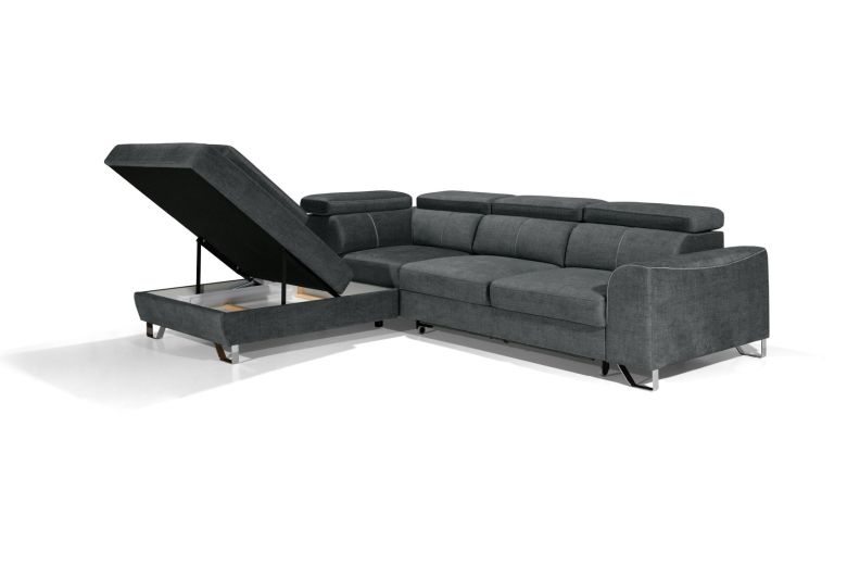 Corner sofa XL - Asti (Pull-out bed with storage box)