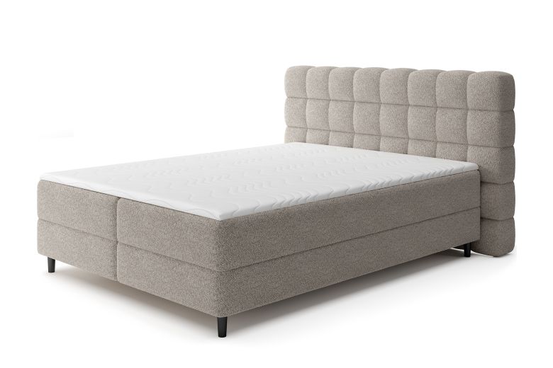 Boxspring bed 160x200 - Camma 160x200 (Pull-out bed with storage box)
