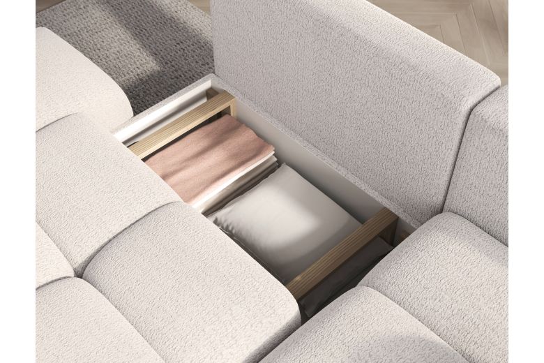 Corner sofa - Vittario (Pull-out bed with storage box)