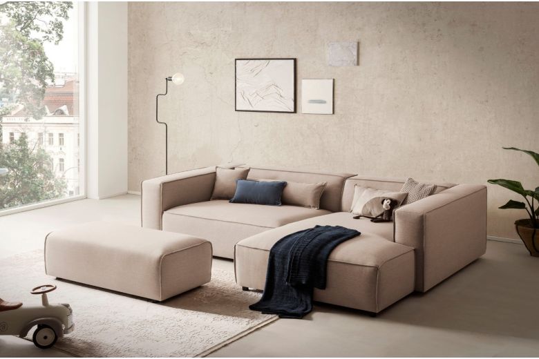 Corner sofa - Piara XXL with footstool
