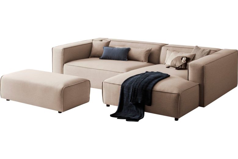 Corner sofa - Piara XXL with footstool