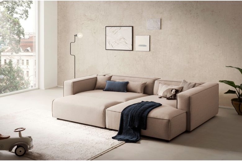 Corner sofa - Piara XXL with footstool