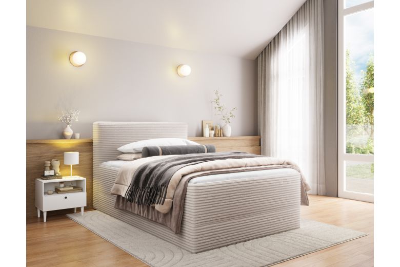 Boxspring bed - Alamito (Pull-out bed with storage box)