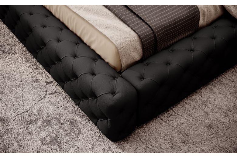 Upholstered bed 160x200 - Bed Princce (With storage box)