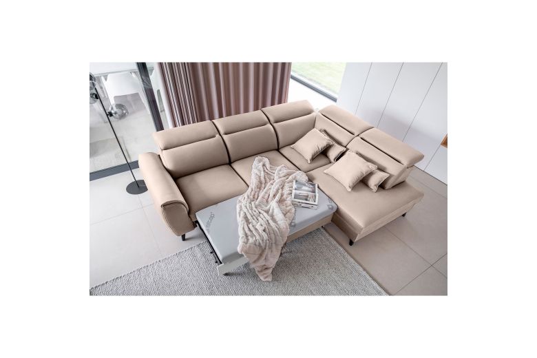 Corner sofa - Noble (Pull-out bed with storage box)