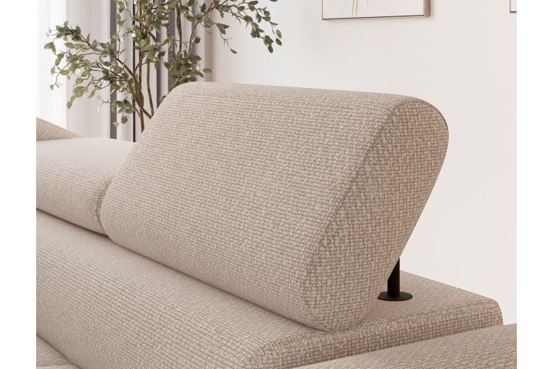 Vesteria corner sofa with sleeping function and storage compartment