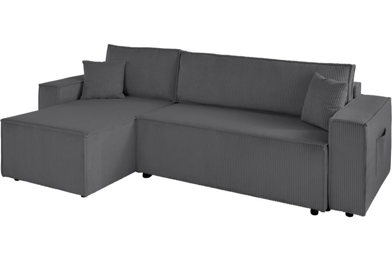 Corner sofa - Cassi (Pull-out bed with storage box)