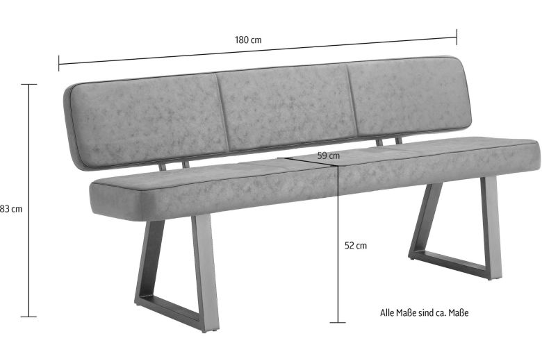 Креслo - Bench with backrest - Tara