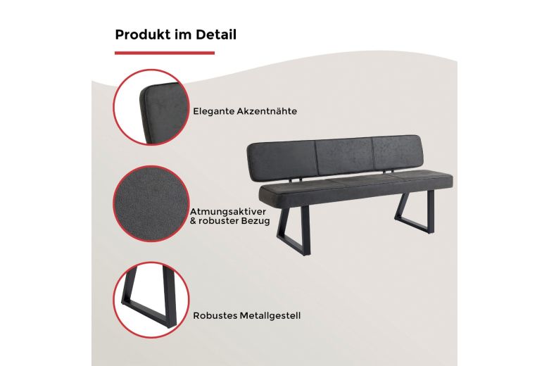 Креслo - Bench with backrest - Tara