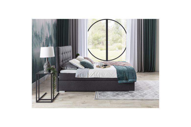 Boxspring bed 140x200 - Inez (Pull-out bed)