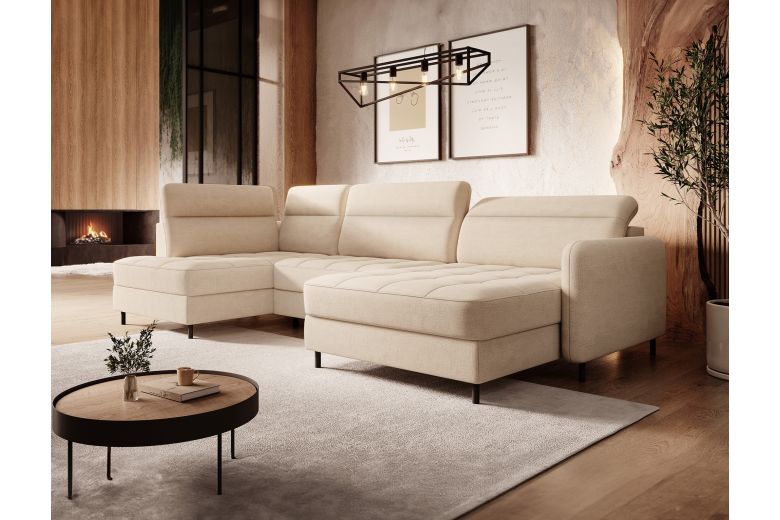 U shape sofa - Berrto (Pull-out bed with storage box) U shape sofa - Berrto (Pull-out bed with storage box)