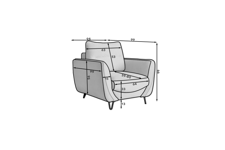Chair - Silva 1F
