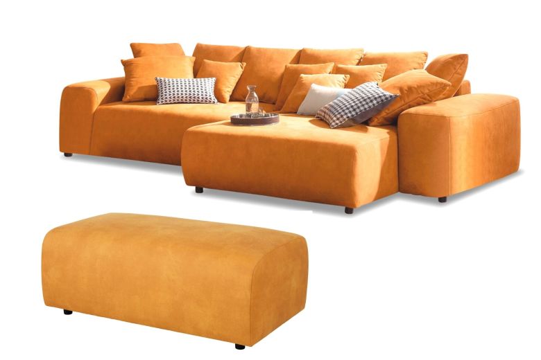 Corner sofa - Glamour (Pull-out with storage box)