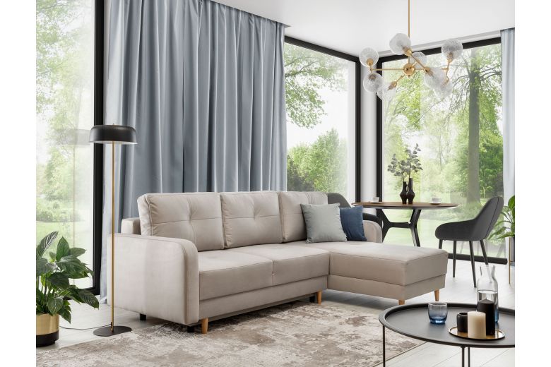 Угловой диван - Roxi (Pаскладной с ящиком для белья) Угловой диван - Roxi (Pаскладной с ящиком для белья)