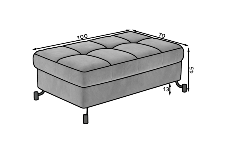 Footstool - Lorelle (With storage box)