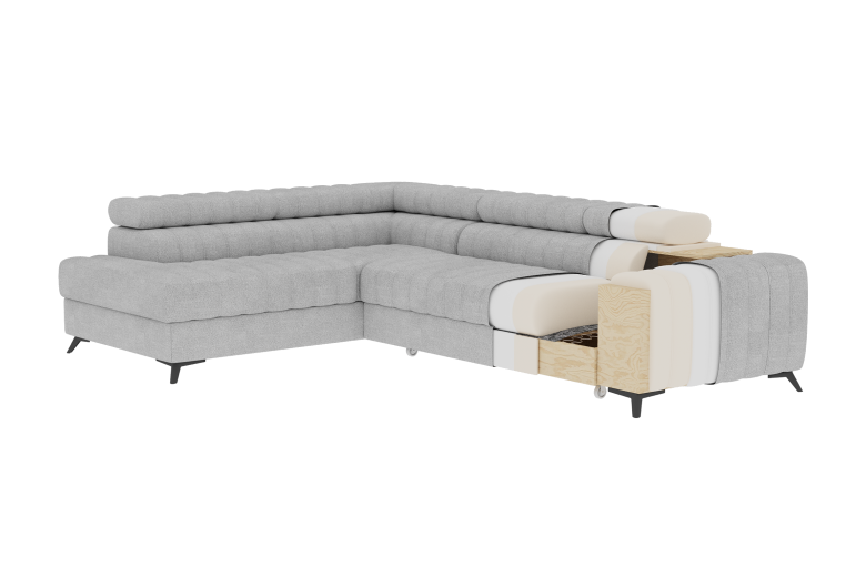 Corner sofa - Kanedo (Pull-out bed with storage box)