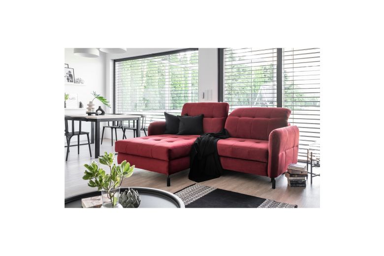 Corner sofa - Lorelle (Pull-out bed with storage box)