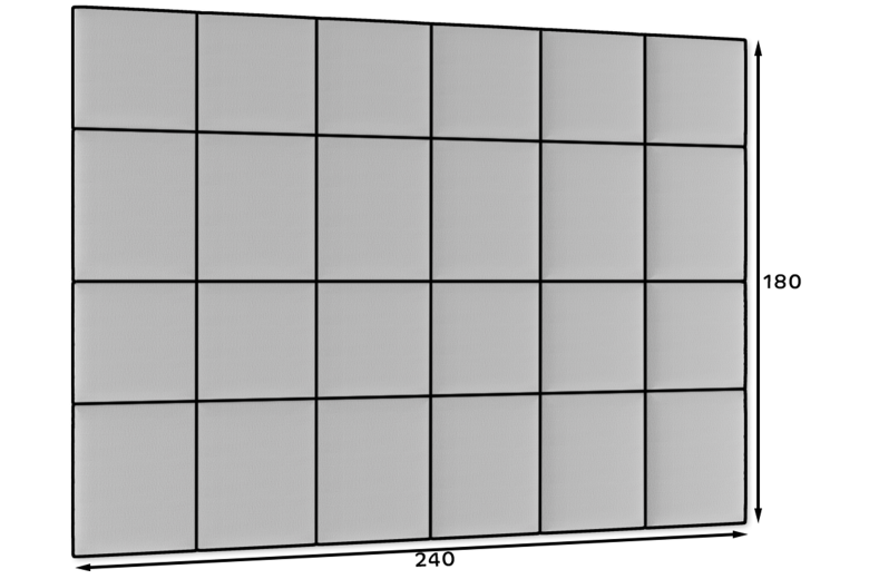 Обитая панель - Quadratta 240x180 upholstered panels set Обитая панель - Quadratta 240x180 upholstered panels set