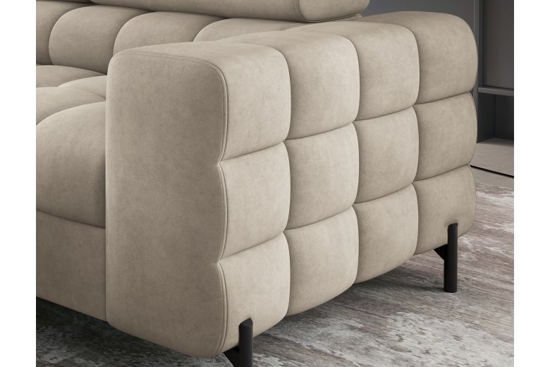 Corner sofa - Ferucce (Pull-out bed with storage box)
