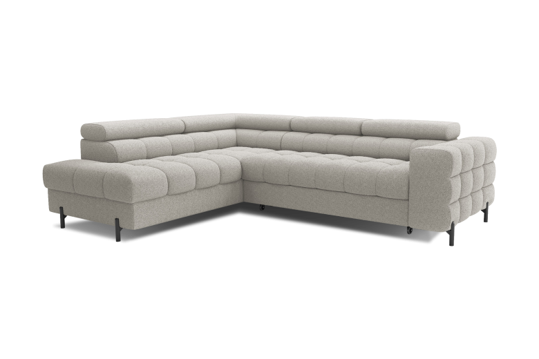 Corner sofa - Ferucce (Pull-out bed with storage box)