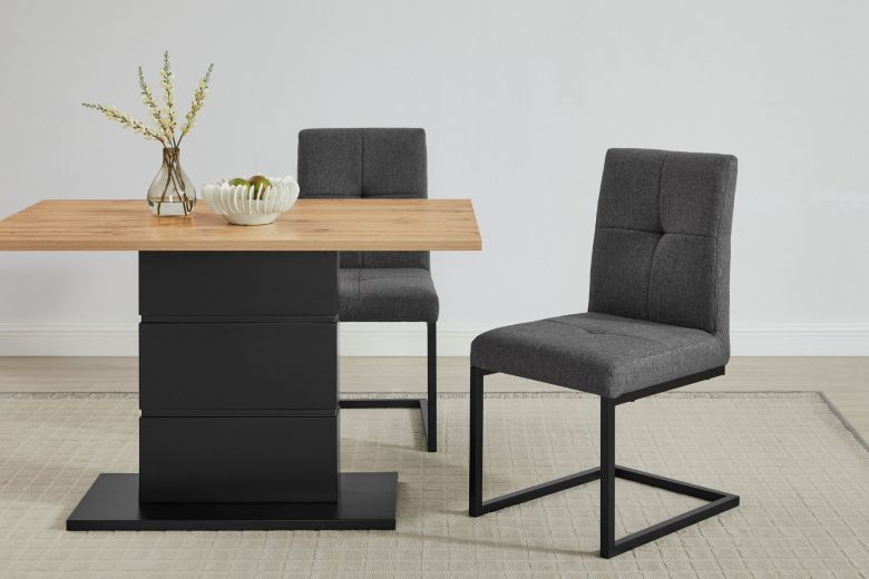Dining room set - 4-piece dining set Geranium without storage