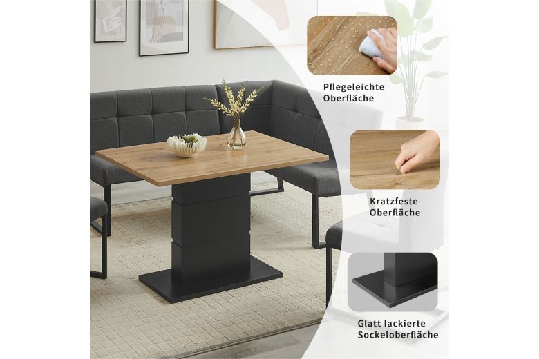 Dining room set - 4-piece dining set Geranium without storage