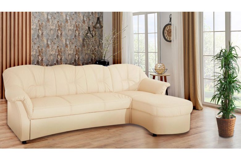 Кожаный Угловой диван - Flores