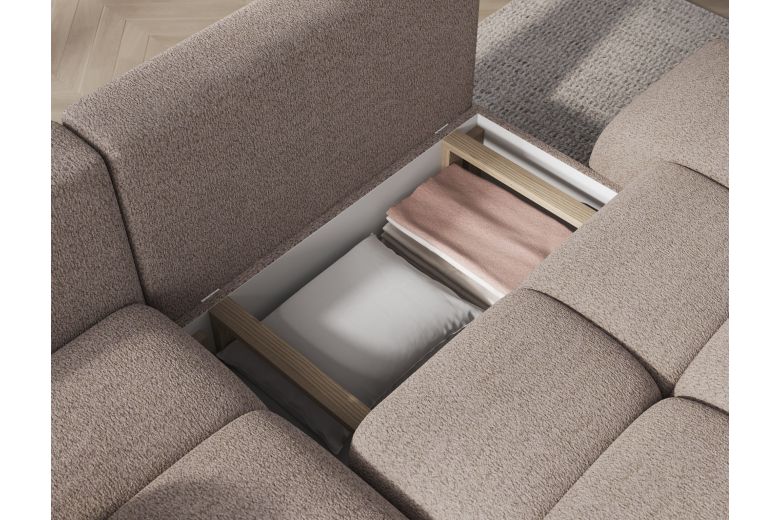 Corner sofa - Vittario (Pull-out bed with storage box)