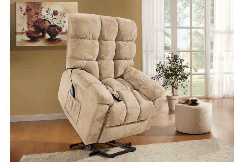 TV chair - Relaxing chair with stand-up aid, massage and heat function