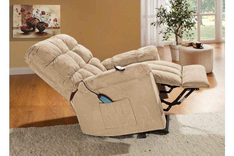 TV chair - Relaxing chair with stand-up aid, massage and heat function