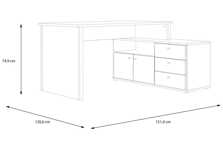 Dining table - Corner desk - Tempra
