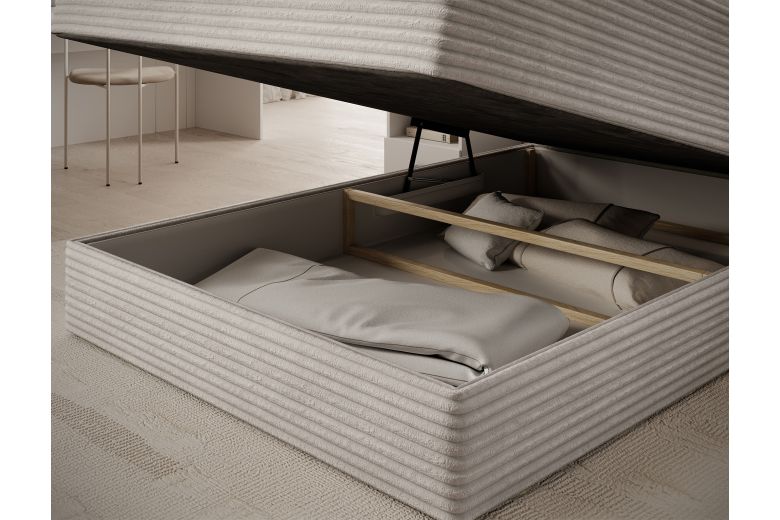 Boxspring bed - Alamito (Pull-out bed with storage box)