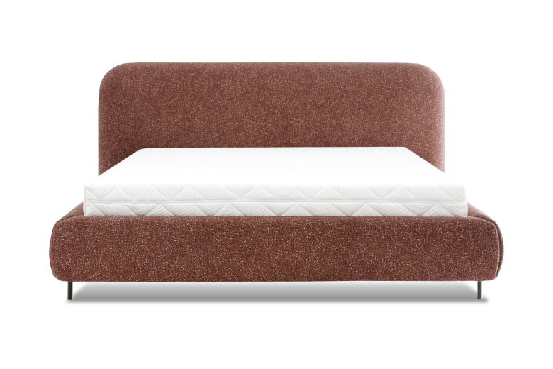 Upholstered bed 160x200 - Bed Pointt, metal frame, gas lift, bedding box 160x200 (Pull-out bed with storage box)