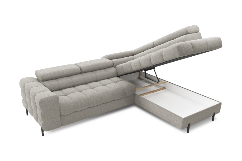 Corner sofa - Ferucce (Pull-out bed with storage box)