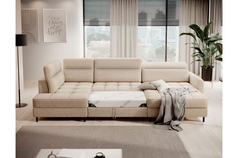 U shape sofa - Berrto (Pull-out bed with storage box) U shape sofa - Berrto (Pull-out bed with storage box)