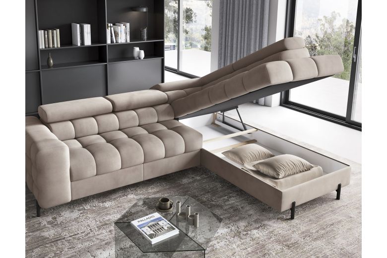 Corner sofa - Ferucce (Pull-out bed with storage box) Corner sofa - Ferucce (Pull-out bed with storage box)