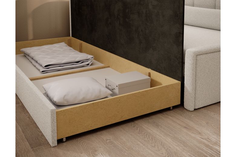 Раскладной диван - Fulgeo (Pаскладной с ящиком для белья)